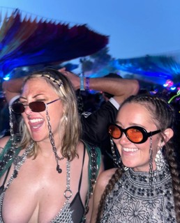 Wearing Alluring Treasures at a festival